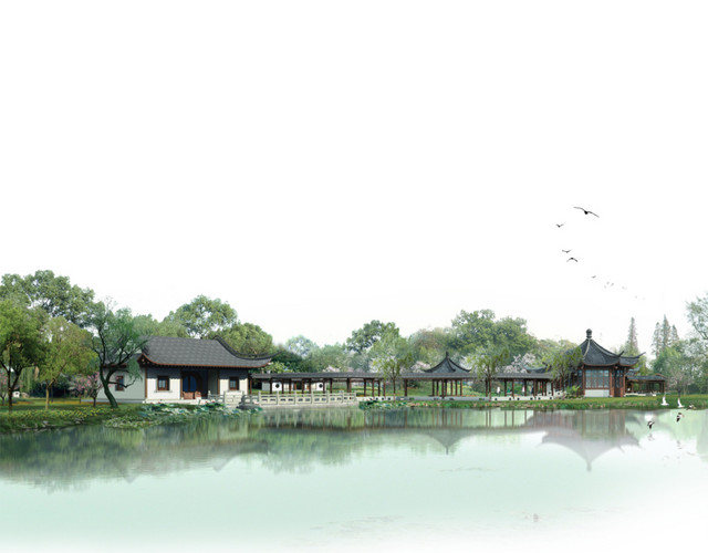 中国风水墨山水素材
