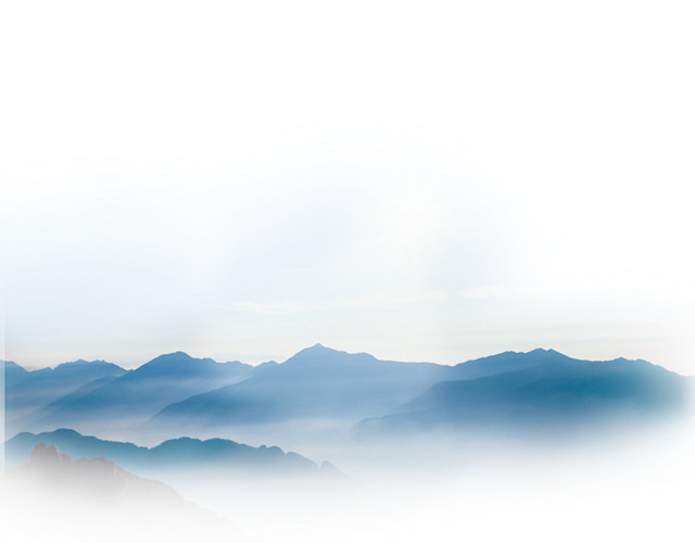 中国风简约手绘山峰素材