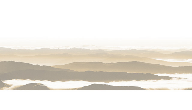 中国风手绘彩色山峰素材