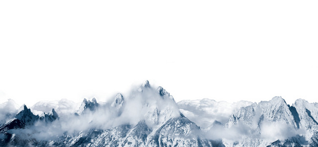 雪山云雾山峰素材