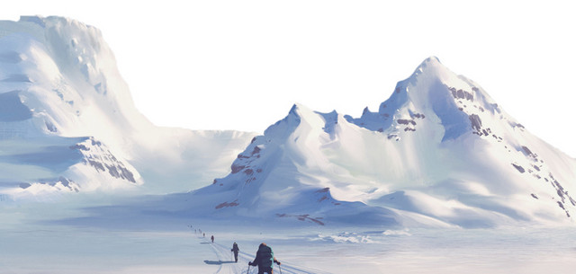 雪山山峰素材