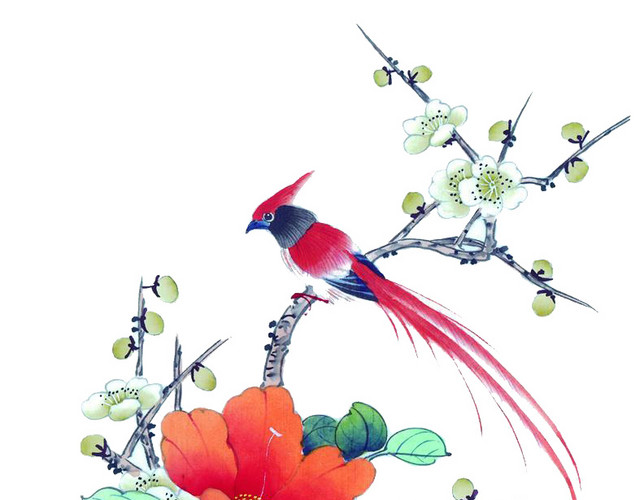 工笔国画花鸟图片