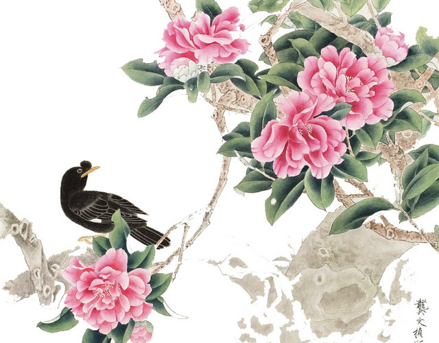 工笔国画花鸟图