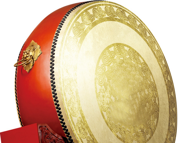 中国风锣鼓矢量素材