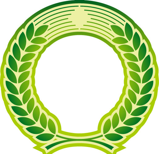 绿色麦穗边框
