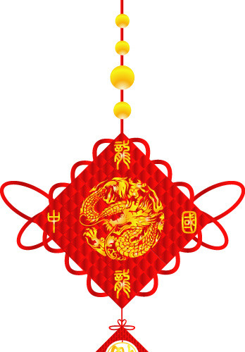 中国风传统中国结装饰素材