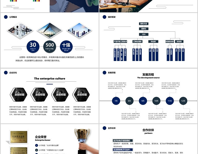 商务风公司简介企业文化PPT模板
