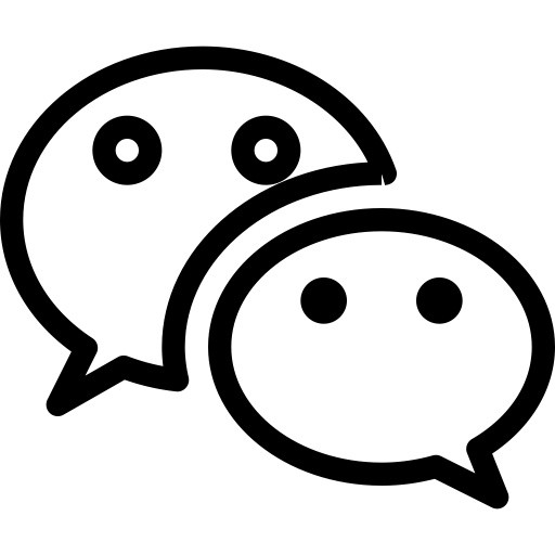 白色微信矢量元素