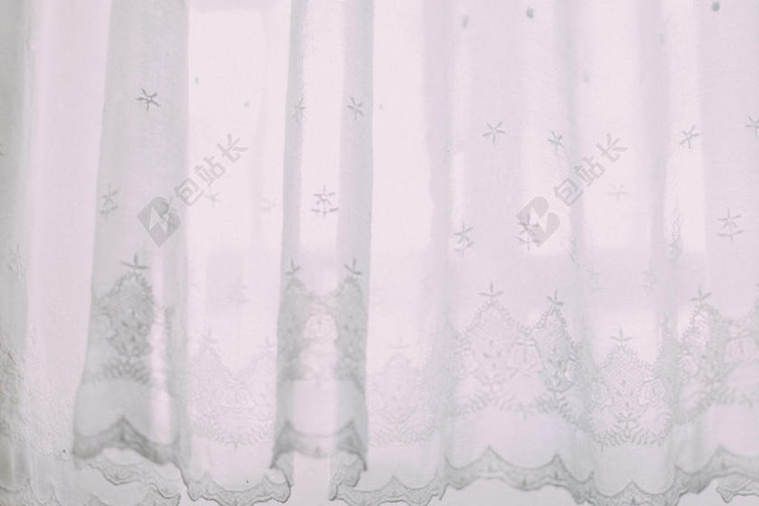 白色纹理窗帘纱窗背景图片