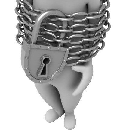 锁链简约风格3D小人素材