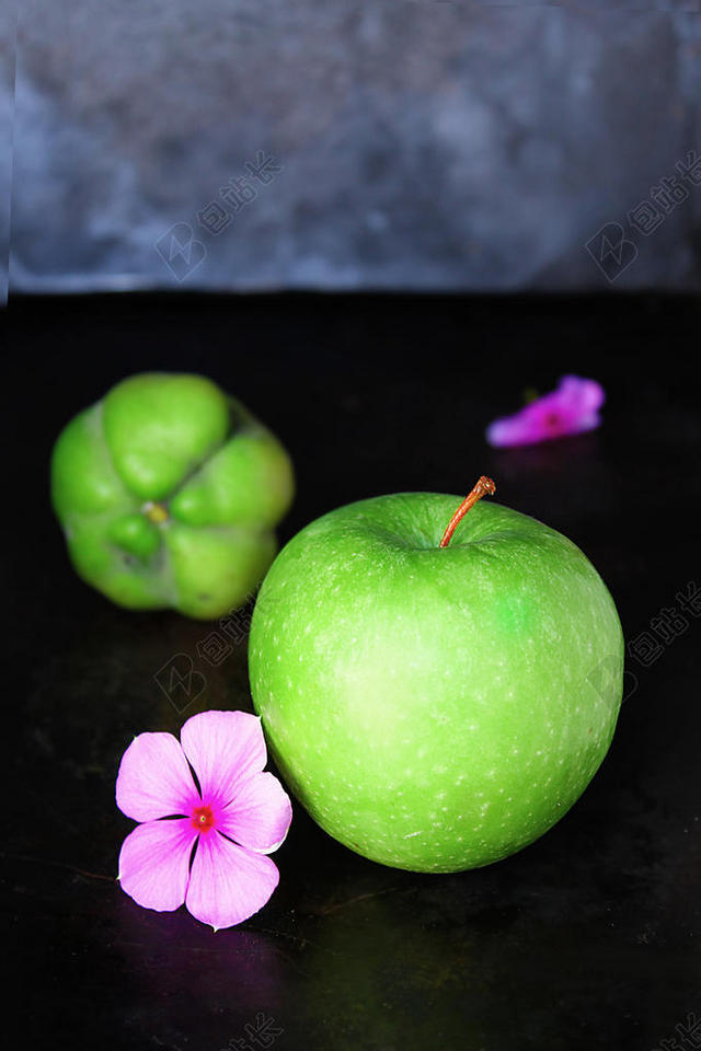 绿色水果花卉自然植物水果餐饮饮食背景图片