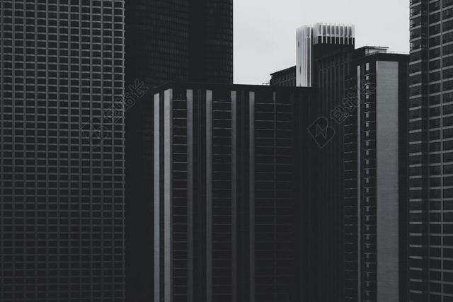 建筑复古黑白楼宇背景图片