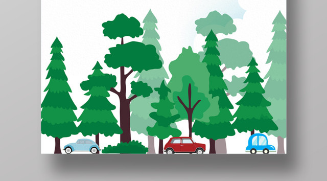 321世界森林日呼唤绿色保护树木公益海报
