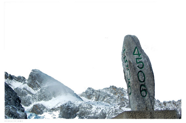 玉龙雪山矢量素材