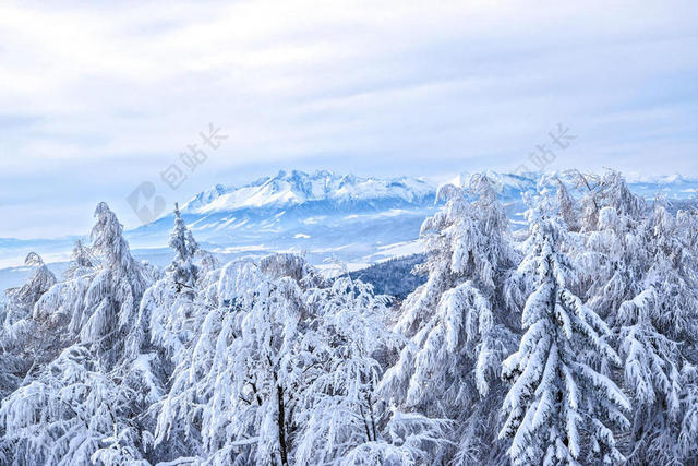 旅游自然波兰雪山背景图片