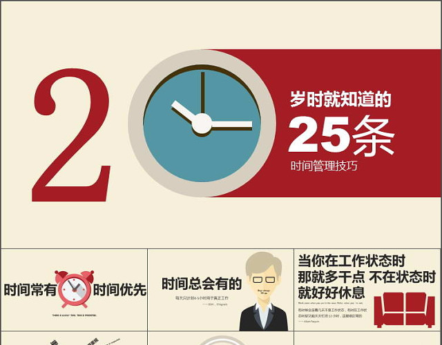 时间管理培训PPT模板