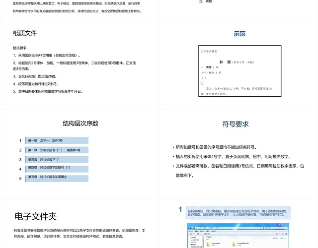 简约科室质量与安全管理作业指导PPT模板