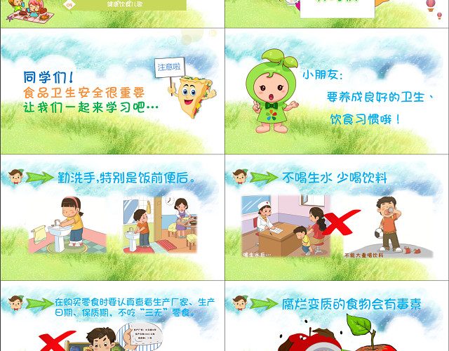 幼儿园食品安全与卫生教育PPT课件