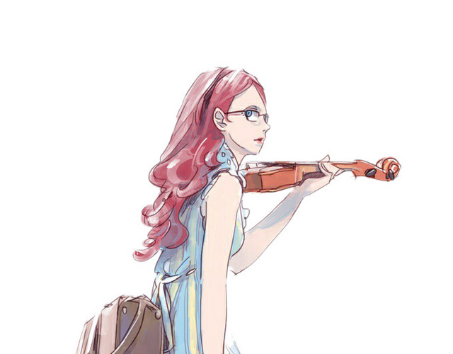 气质美女旅行插画