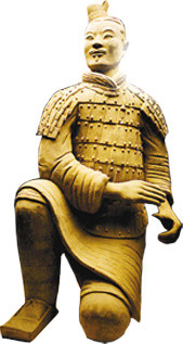 兵马俑矢量素材