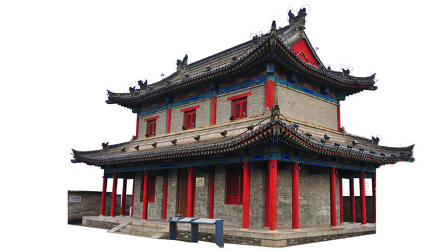 西安建筑古迹免抠素材