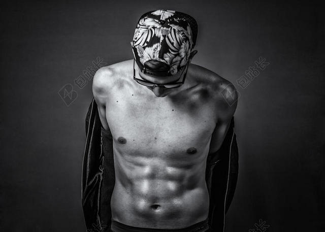 黑白 - 身体 - 健身 - 的家伙 - 男人