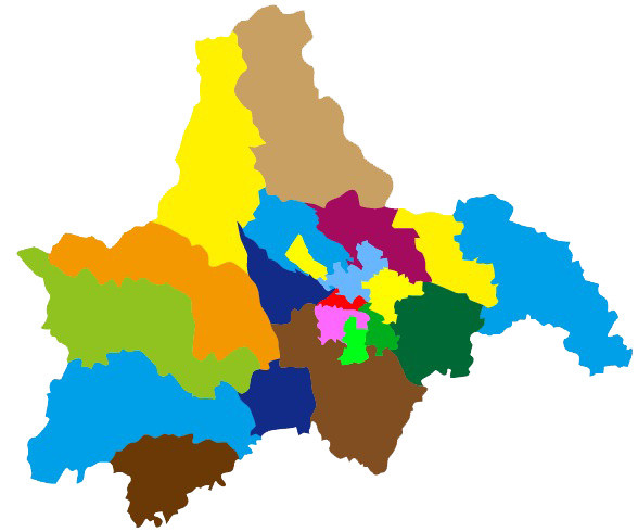 四川地图卡通插画