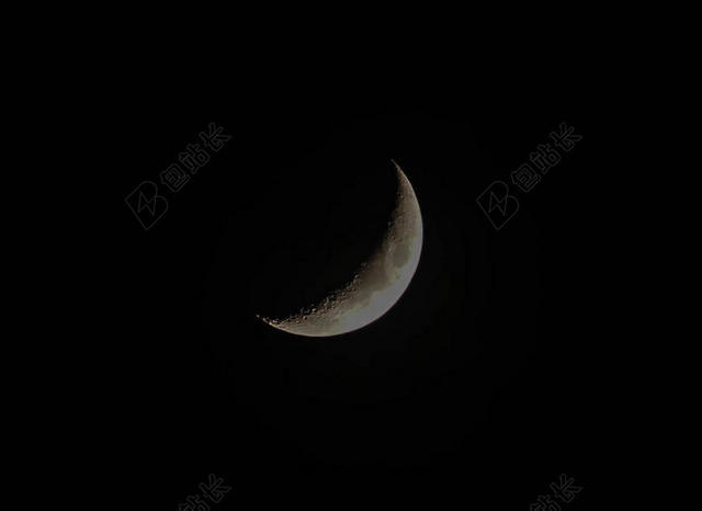 黑色 - 壁纸 - 新月 - 黑暗的 - 半个月亮 - 夜晚