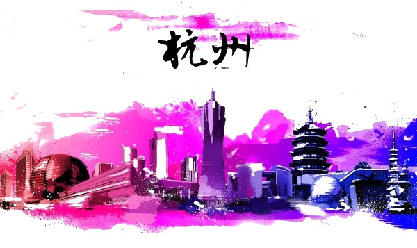 杭州旅游海报背景素材