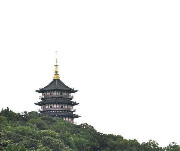西湖雷峰塔免抠素材