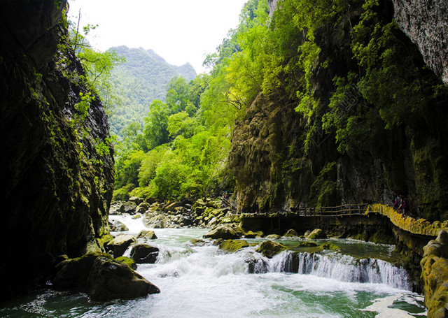 贵州山水风景图矢量素材
