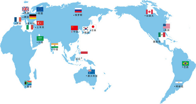 杭州G20峰会各国分布地图