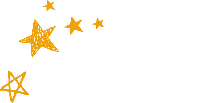 橙色星星装饰