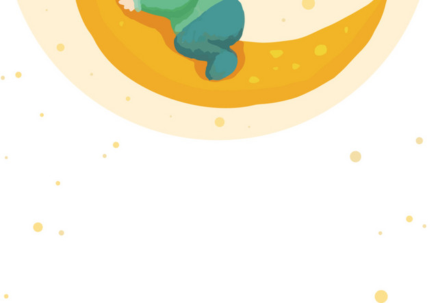 小男孩月牙星星