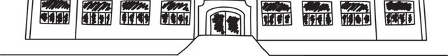 黑白线条学校和文具