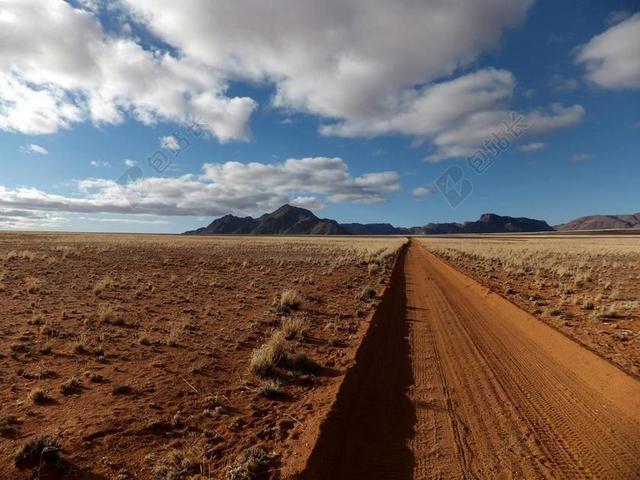 旅游自然荒漠沙地道路景观背景图片