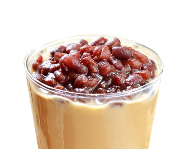 丰富红豆奶茶矢量素材