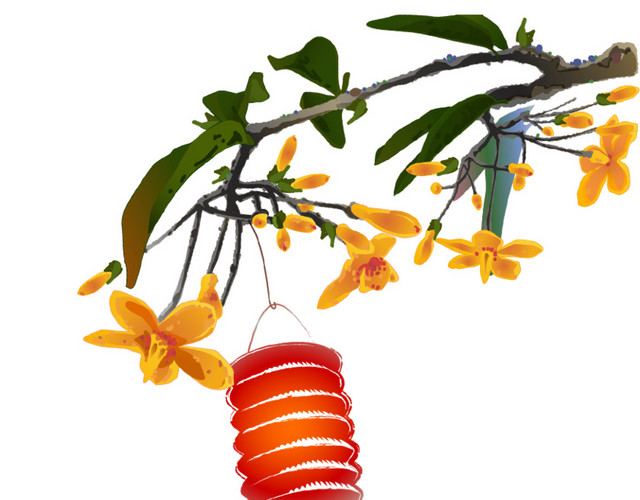 桂花灯笼图