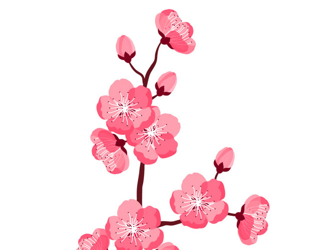 盛开的桃花