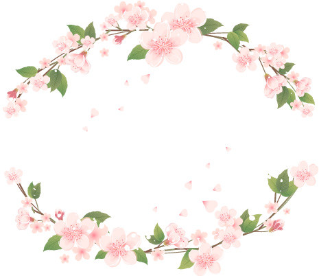 桃花花环