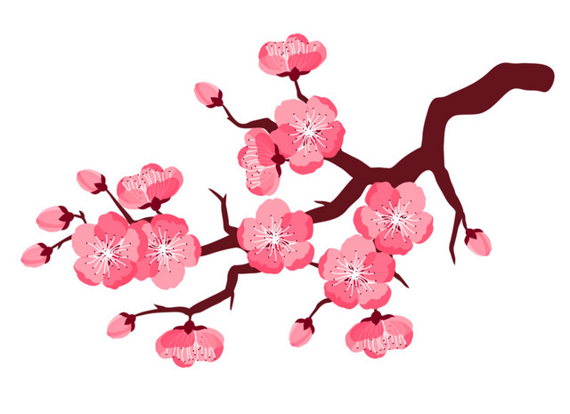 盛开的桃花