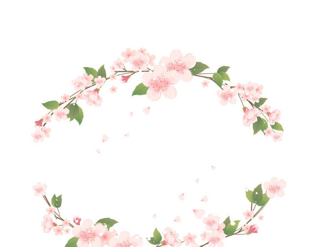 桃花花环