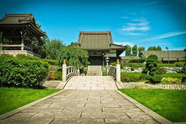 户外公园寺庙旅游度假休闲背景图片