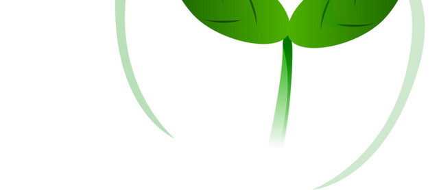 绿色小树苗植树节元素设计