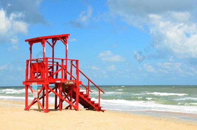海滩 - 椅子 - 海岸线 - 空的 - 田园 - 风景 - 夏天 - 大海 - 沙滩 - 天空