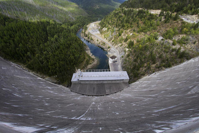 现代工程建筑自然景观水坝背景图片