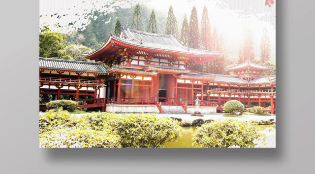 春节旅游日本印象海报设计
