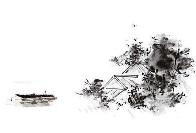 水墨江南水乡