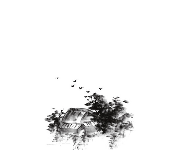 水墨江南水乡