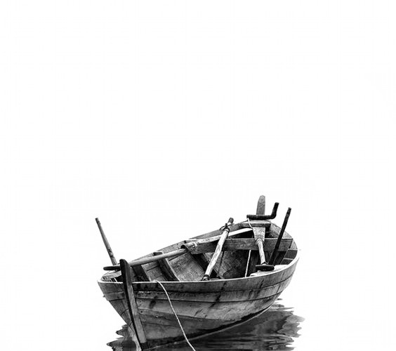 中国风水墨船